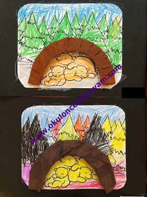 KIş Uykusuna Yatan Ayı Okul Öncesi Etkinliği